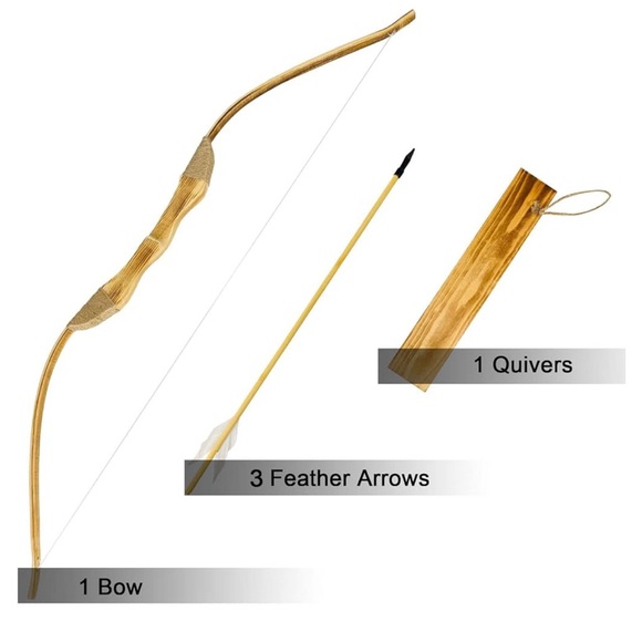 Bow and Arrow Set with Quiver - Picture 2 of 5